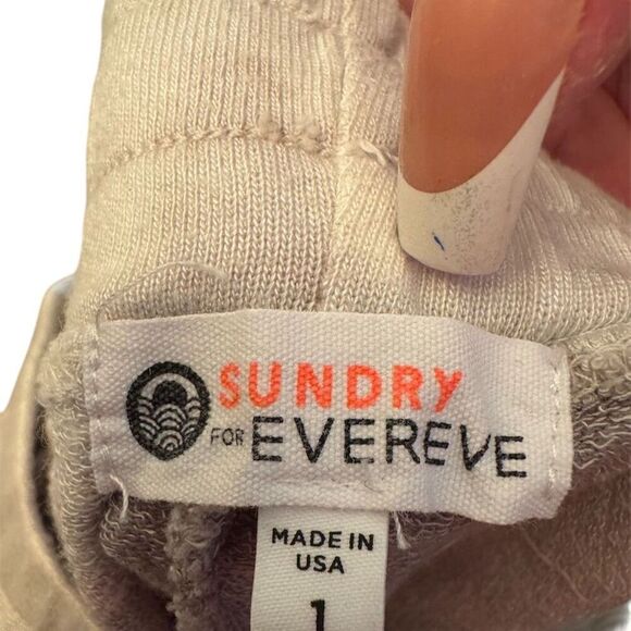 Sundry for Evereve Women's Tie-Dye Jogger Sweatpants Brown Size 1 - Picture 2 of 8